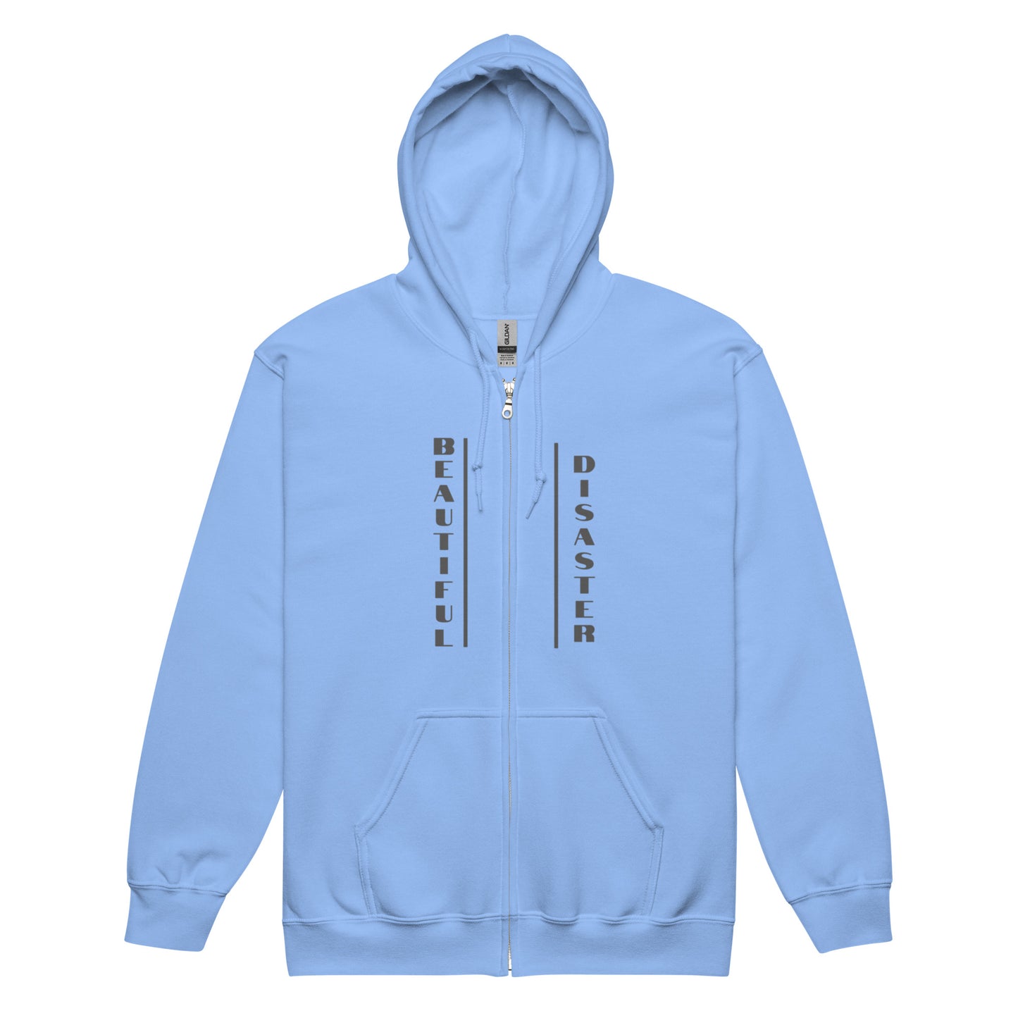Beautiful Disaster Zip up Hoodie