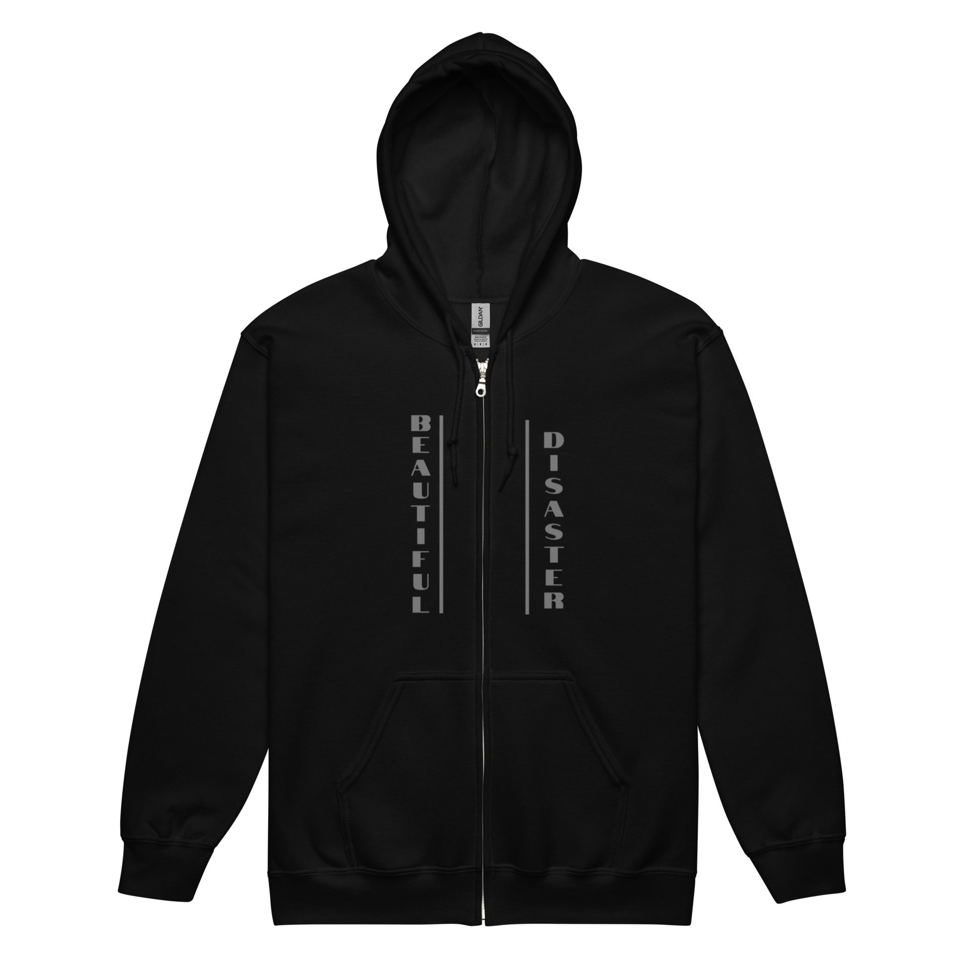 Beautiful Disaster Zip up Hoodie