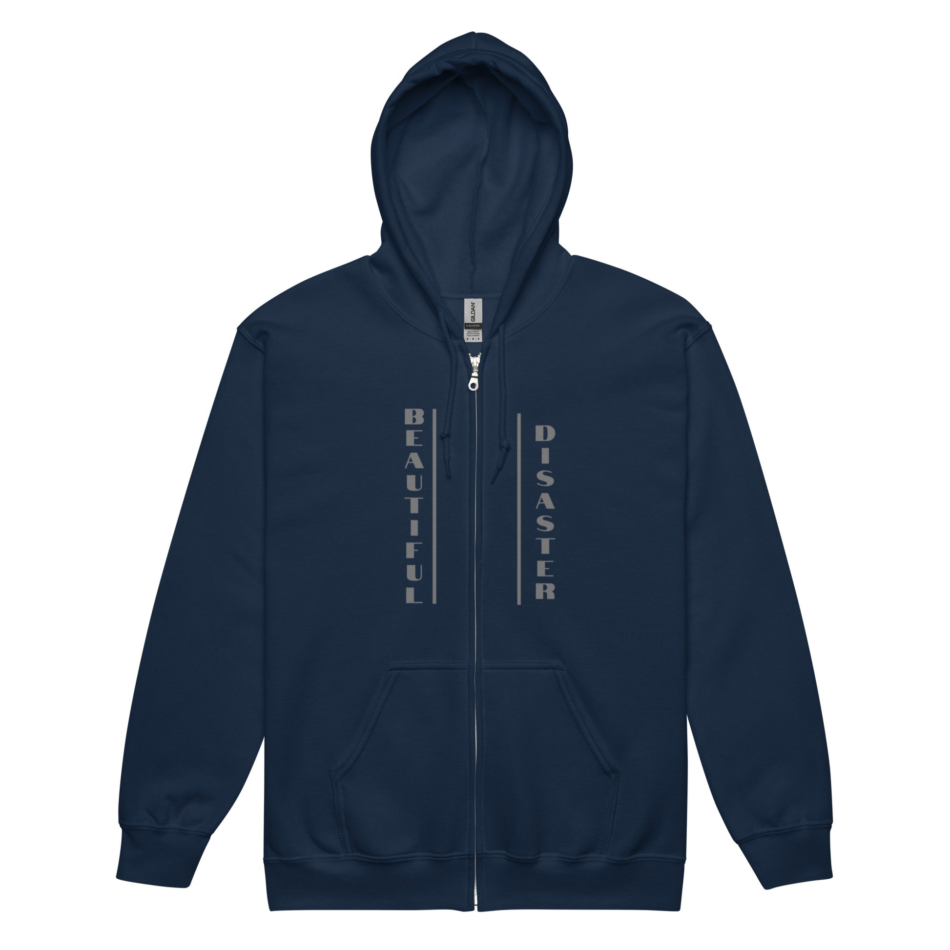 Beautiful Disaster Zip up Hoodie